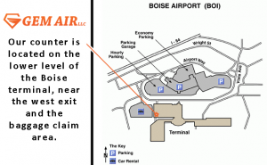 Gem Air Boise Terminal Location